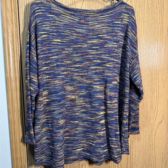 Ruby Rd. Multicolor Striped Sweater - Picture 3 of 7